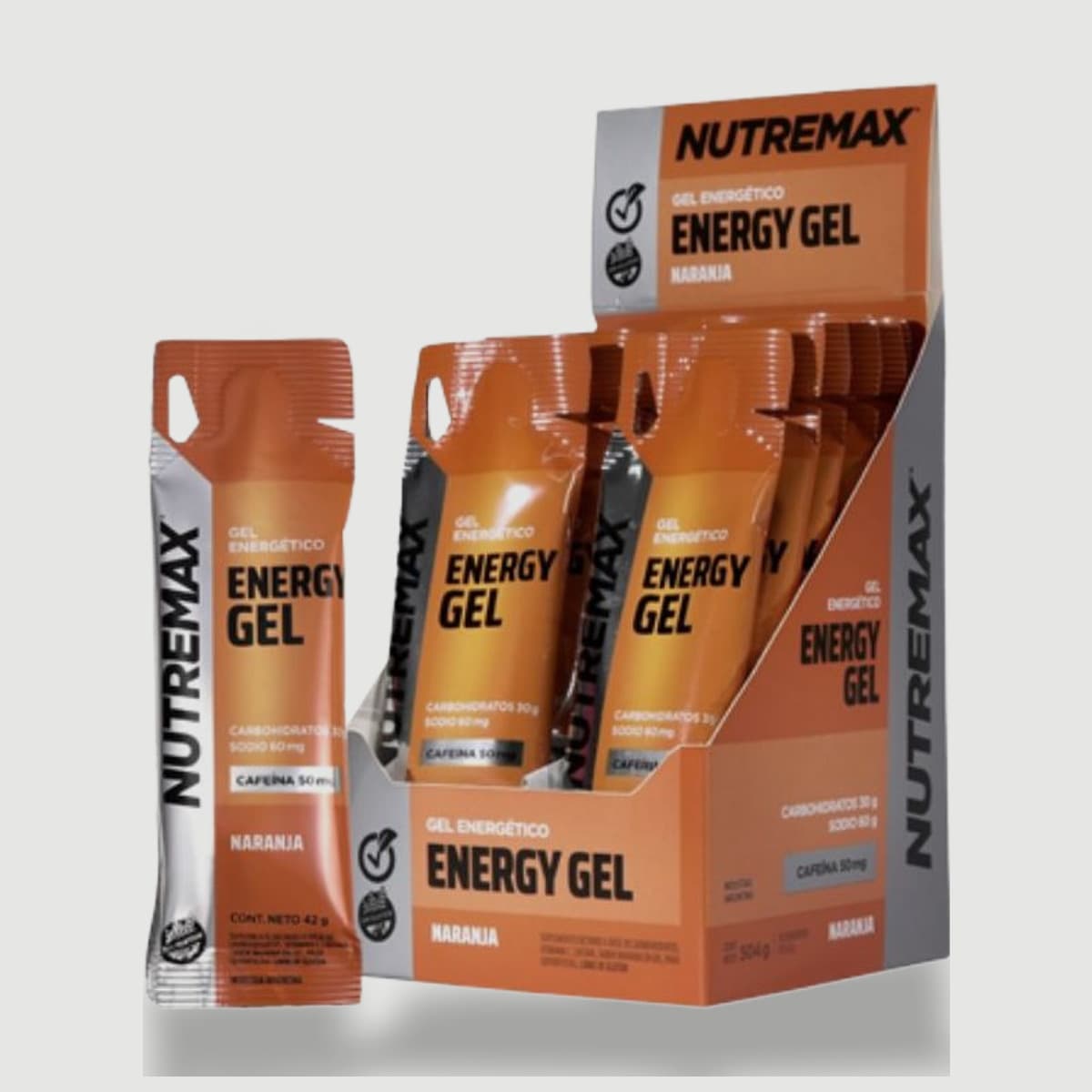 Energy Gel + Cafeína · caja de 12