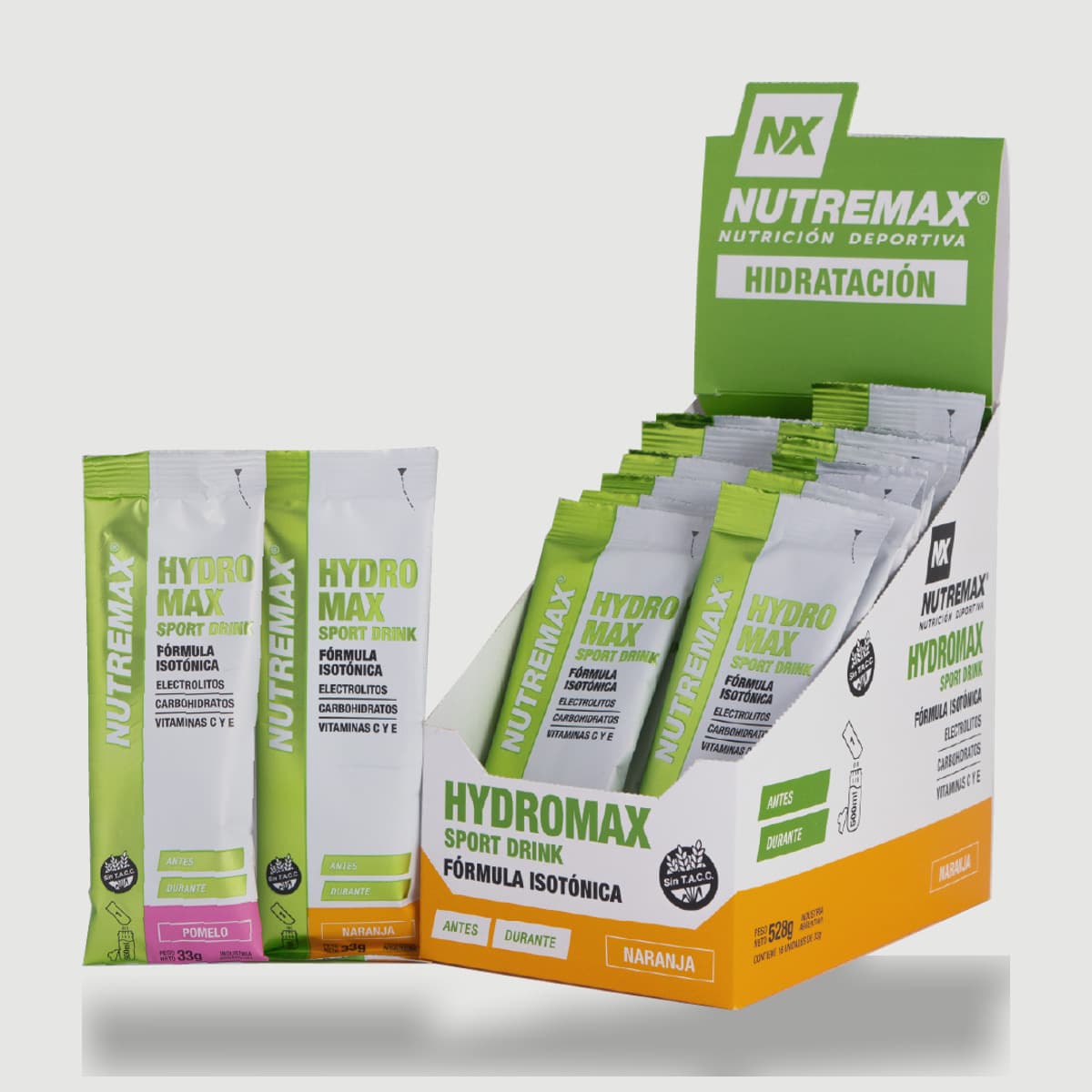 Hydromax · caja de 20 sobres